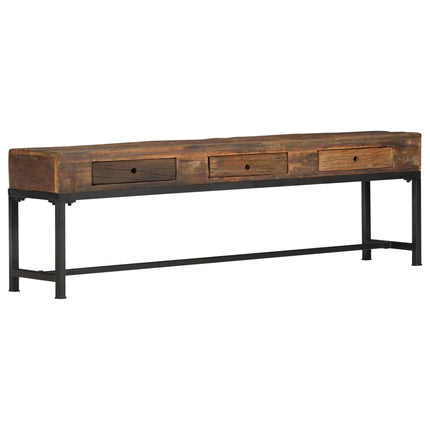 Meuble Tv 150 X 30 X 46 Cm Bois De Récupération Massif