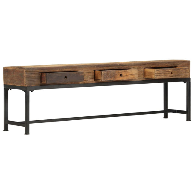 Meuble Tv 150 X 30 X 46 Cm Bois De Récupération Massif