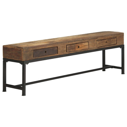 Meuble Tv 150 X 30 X 46 Cm Bois De Récupération Massif