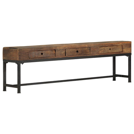Meuble Tv 150 X 30 X 46 Cm Bois De Récupération Massif