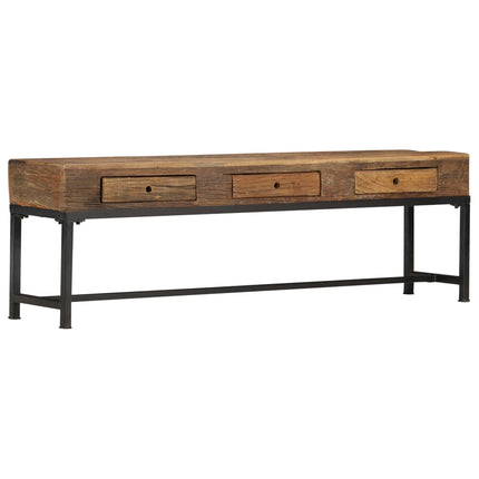 Meuble Tv 150 X 30 X 46 Cm Bois De Récupération Massif