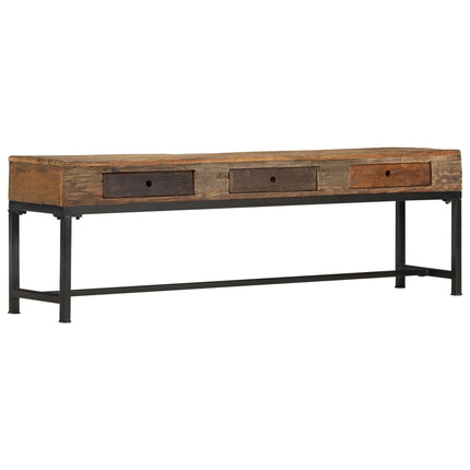 Meuble Tv 150 X 30 X 46 Cm Bois De Récupération Massif
