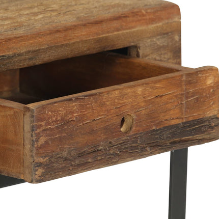 Table De Chevet 40 X 35 X 40 Cm Bois De Récupération Massif