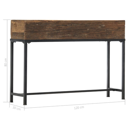 Table Console Bois De Récupération Massif