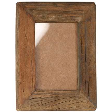 Cadres Photo 2 Pcs 23X28Cm Bois De Récupération Solide Et Verre