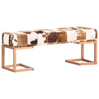 Banc 160 Cm Patchwork Cuir Véritable De Chèvre