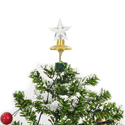 Arbre De Noël Neigeux Avec Base De Parapluie 75 Cm Vert