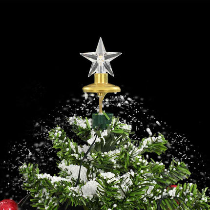 Arbre De Noël Neigeux Avec Base De Parapluie 75 Cm Vert