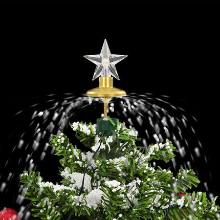 Arbre De Noël Neigeux Avec Base De Parapluie 75 Cm Vert