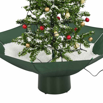 Arbre De Noël Neigeux Avec Base De Parapluie 75 Cm Vert