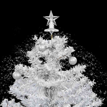 Arbre De Noël Neigeux Avec Base De Parapluie 75 Cm Blanc