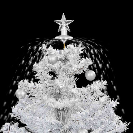 Arbre De Noël Neigeux Avec Base De Parapluie 75 Cm Blanc