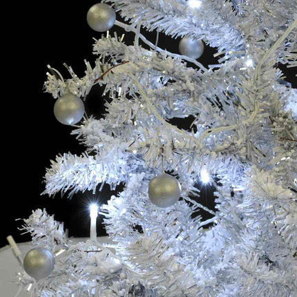 Arbre De Noël Neigeux Avec Base De Parapluie 75 Cm Blanc