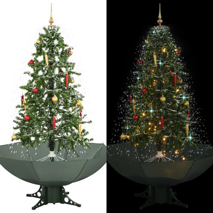 Arbre De Noël Neigeux Avec Base De Parapluie 170 Cm