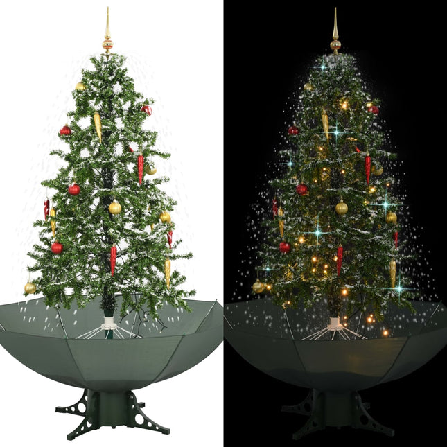 Arbre De Noël Neigeux Avec Base De Parapluie 170 Cm