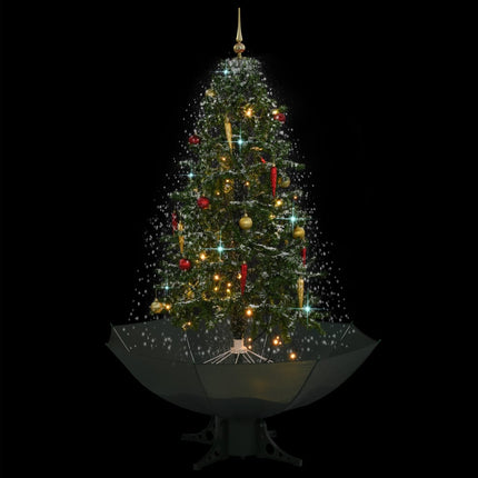 Arbre De Noël Neigeux Avec Base De Parapluie 170 Cm