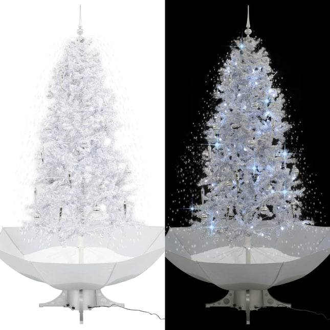 Arbre De Noël Neigeux Avec Base De Parapluie 190 Cm