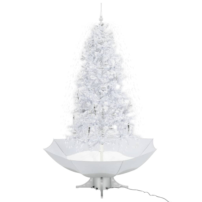 Arbre De Noël Neigeux Avec Base De Parapluie 190 Cm