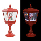 Lampe De Piédestal De Noël Avec Père Noël 64 Cm Led Blanc