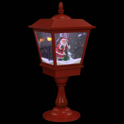 Lampe De Piédestal De Noël Avec Père Noël 64 Cm Led Blanc
