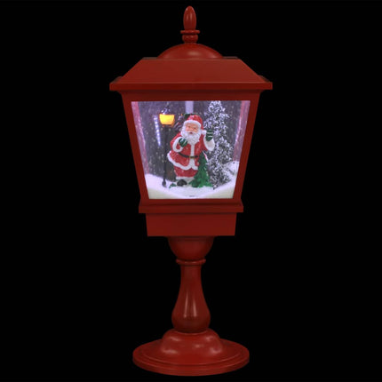 Lampe De Piédestal De Noël Avec Père Noël 64 Cm Led Blanc