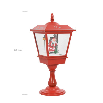 Lampe De Piédestal De Noël Avec Père Noël 64 Cm Led Blanc
