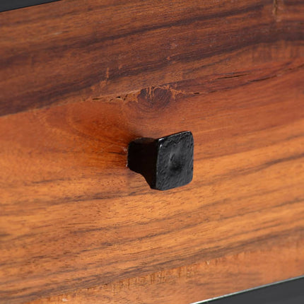 Meuble Tv 120 X 30 X 40 Cm Bois De Récupération Massif Et Acier