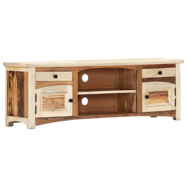 Meuble Tv 120 X 30 X 40 Cm Bois De Récupération Massif