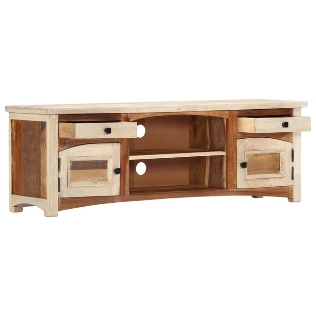 Meuble Tv 120 X 30 X 40 Cm Bois De Récupération Massif