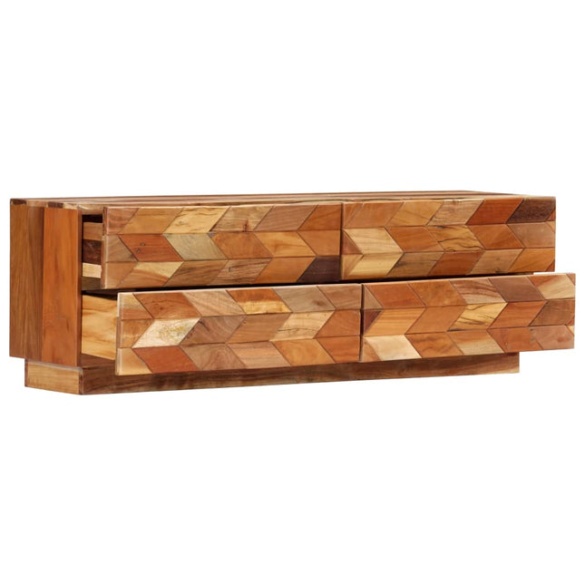 Meuble Tv 120 X 30 X 40 Cm Bois De Récupération Massif