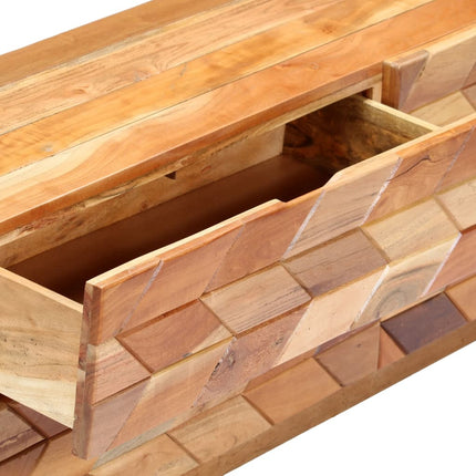 Meuble Tv 120 X 30 X 40 Cm Bois De Récupération Massif