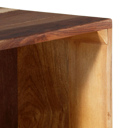 Buffet 40 X 32 X 122 Cm Bois De Récupération Massif