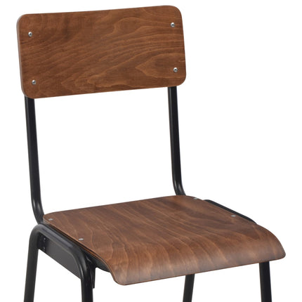 Mobilier De Bar 3 Pcs Acier Marron Noir