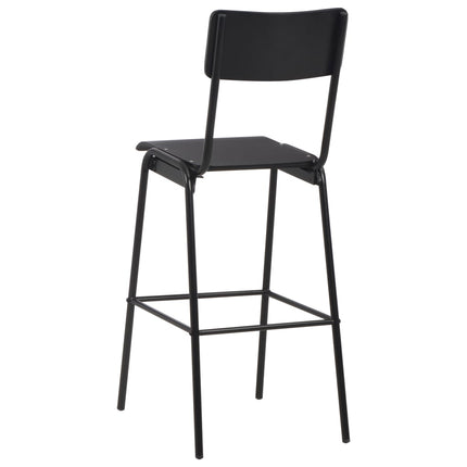 Mobilier De Bar 3 Pcs Acier Noir