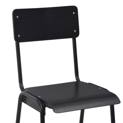 Mobilier De Bar 3 Pcs Acier Noir