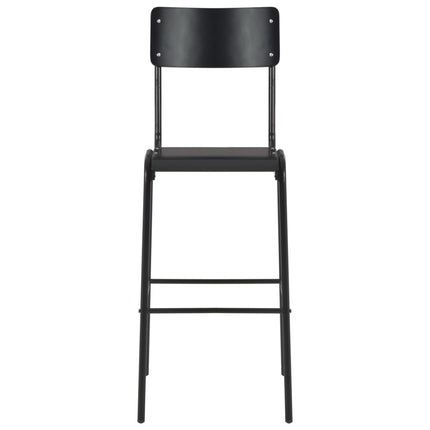 Mobilier De Bar 3 Pcs Acier Noir
