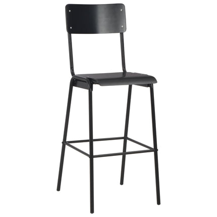 Mobilier De Bar 3 Pcs Acier Noir