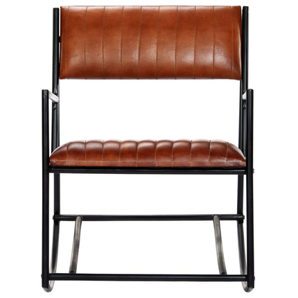 Chaise À Bascule Cuir Véritable