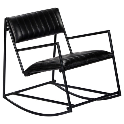 Chaise À Bascule Cuir Véritable