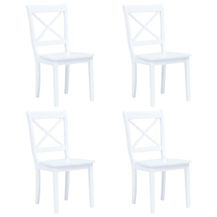 Ensemble De Salle À Manger 5 Pcs Bois D'hévéa