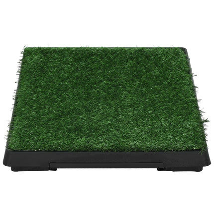 Tapis Pour Animaux Avec Plateau Et Gazon Artificiel Vert