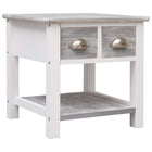 Table D'appoint 40X40X40 Cm Bois De Paulownia
