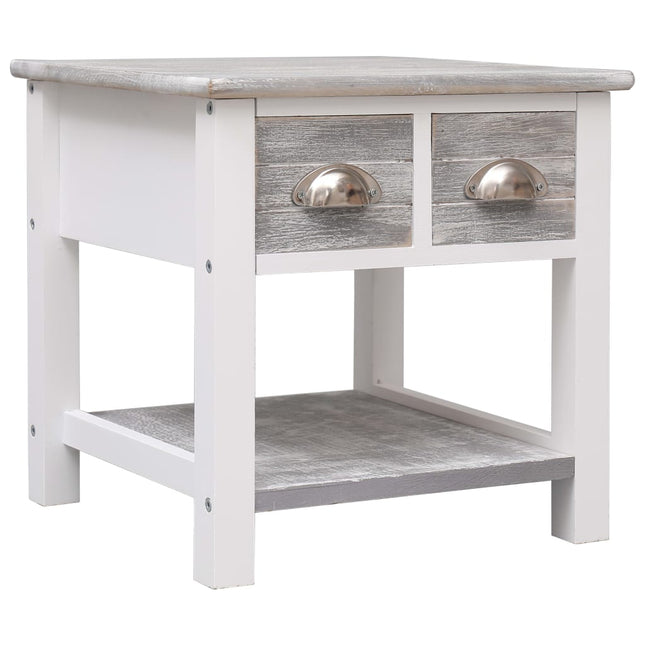 Table D'appoint 40X40X40 Cm Bois De Paulownia