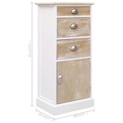 Armoire Latérale Bois De Paulownia