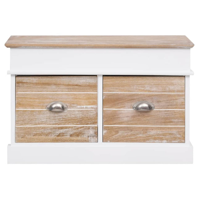 Banc D'entrée 70 X 35 X 45 Cm Bois De Paulownia
