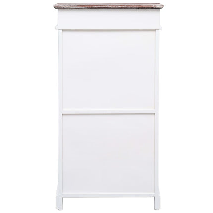 Armoire À Chaussures 50 X 28 X 98 Cm Bois De Paulownia Marron