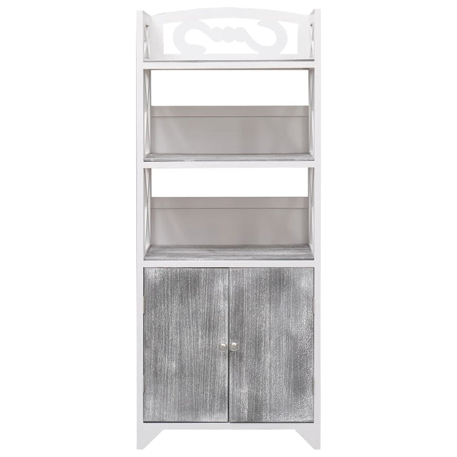 Armoire De Salle De Bain 46X24X116 Cm Paulownia