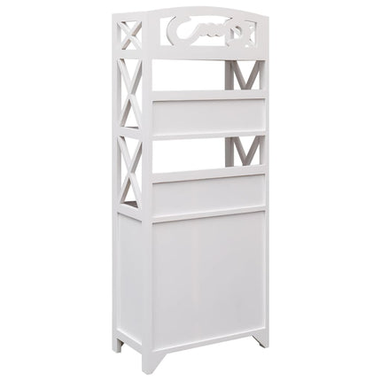 Armoire De Salle De Bain 46X24X116 Cm Paulownia