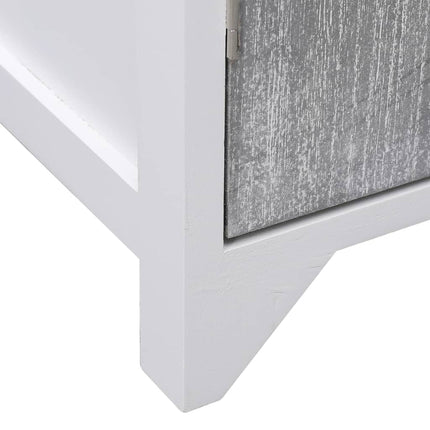 Armoire De Salle De Bain 46X24X116 Cm Paulownia