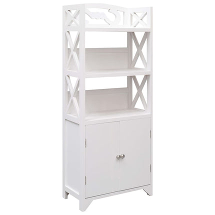 Armoire De Salle De Bain 46X24X116 Cm Paulownia